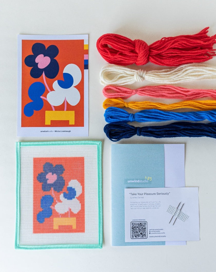 Mickebana Trio Kids - Needlepoint Kit for Kids by Unwind Studio