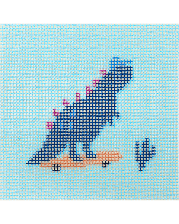 Dino The Skater - Needlepoint Kit for Kids by Unwind Studio