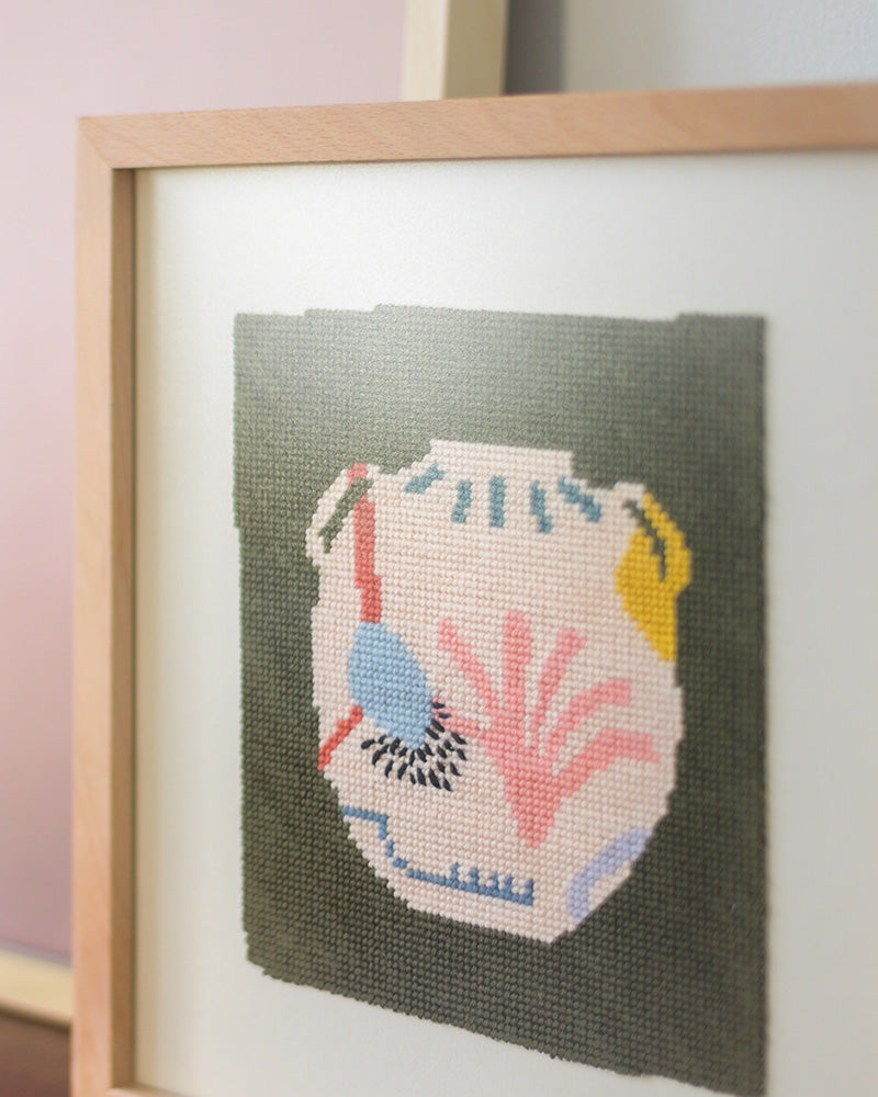 Clay Belly Needlepoint Kit by Unwind Studio