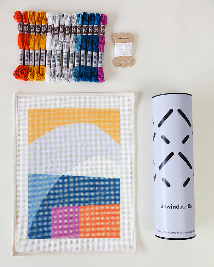Hilltop Needlepoint Kit by Unwind Studio