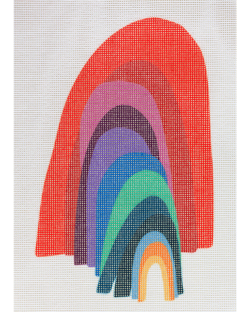 From the Other Side Rainbow Needlepoint Kit by Unwind Studio