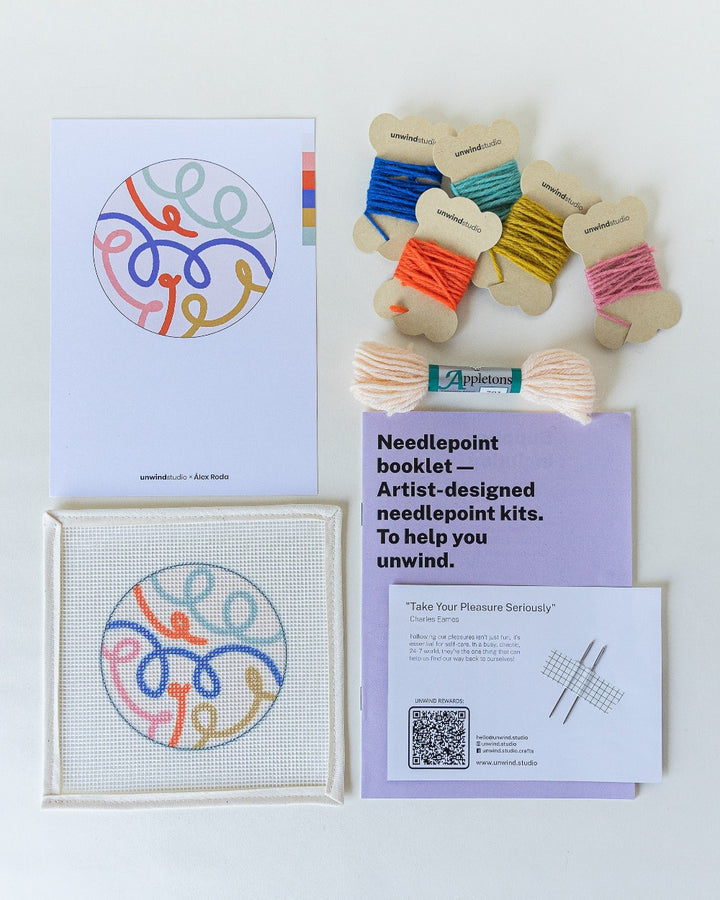 Loop Needlepoint Ornament Kit by Unwind Studio