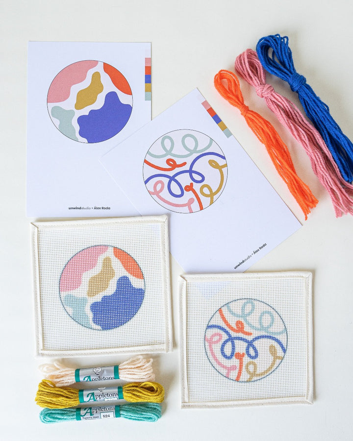 Manchas Needlepoint Ornament Kit by Unwind Studio