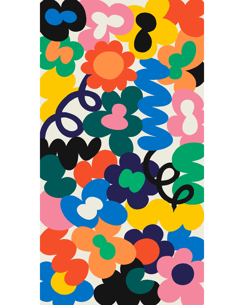 Jungley Flowers Needlepoint Kit by Unwind Studio