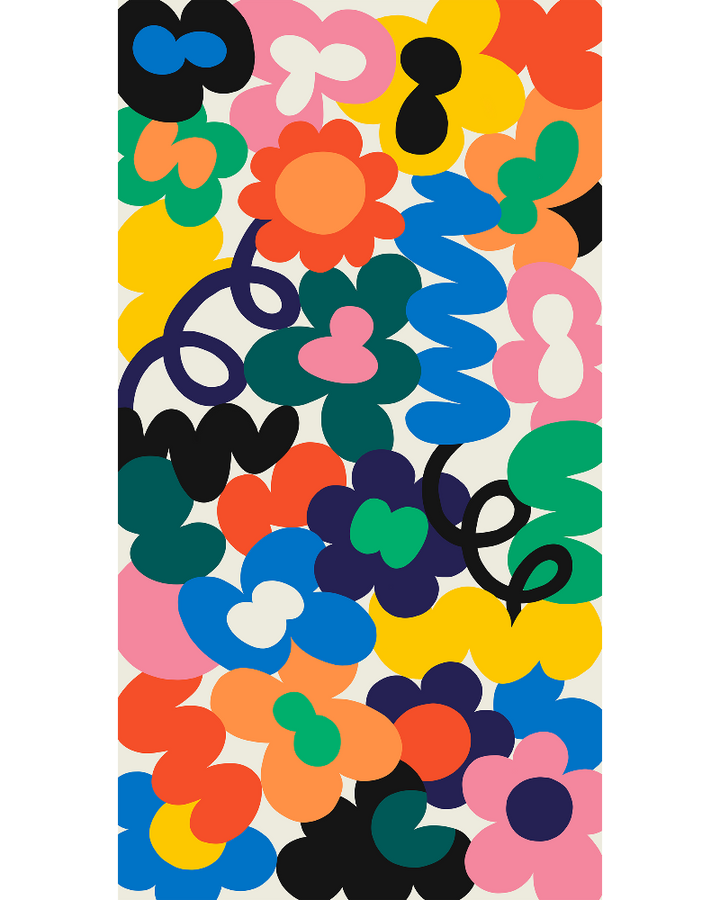 Jungley Flowers Needlepoint Kit by Unwind Studio