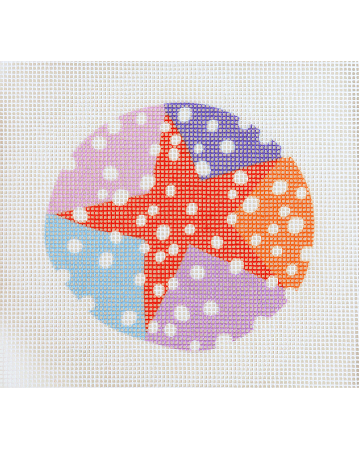 Green & Orange Snowing Night Needlepoint Kit by Unwind Studio