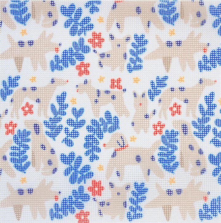 Puppies Pattern Needlepoint Kit by Unwind Studio