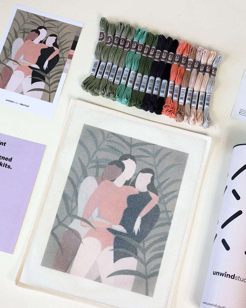 Sisterhood Needlepoint Kit by Unwind Studio