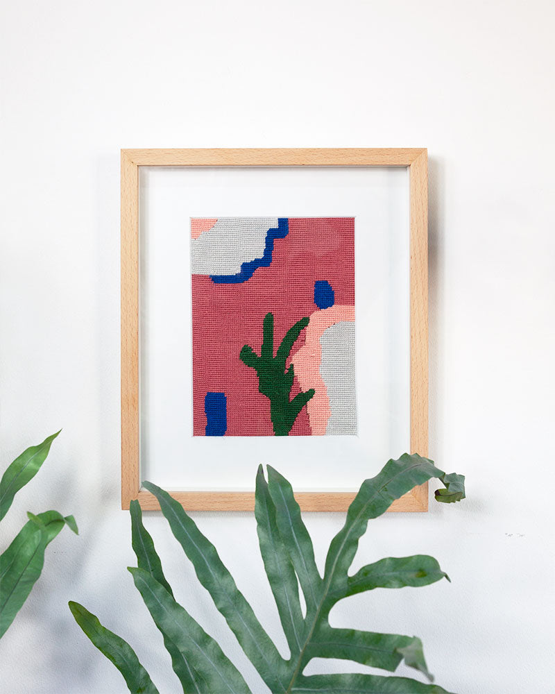 The Cactus Beginner Needlepoint Kit by Unwind Studio