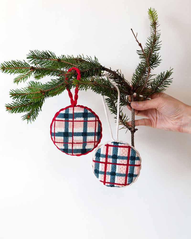 Winter Lodge Needlepoint Ornament Kit by Unwind Studio