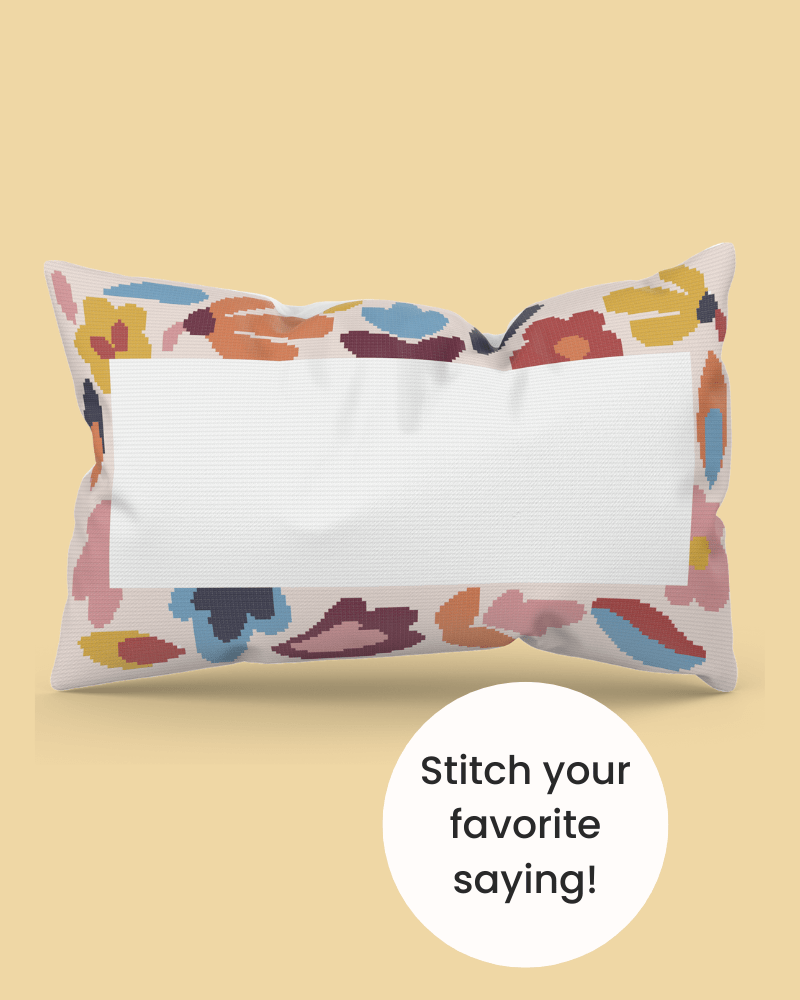 "Chilling Spell" Personalized Needlepoint Cushion Kit by Unwind Studio