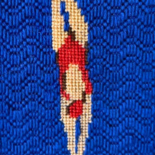Diver Needlepoint Kit - Stitch Guide: 2 Versions