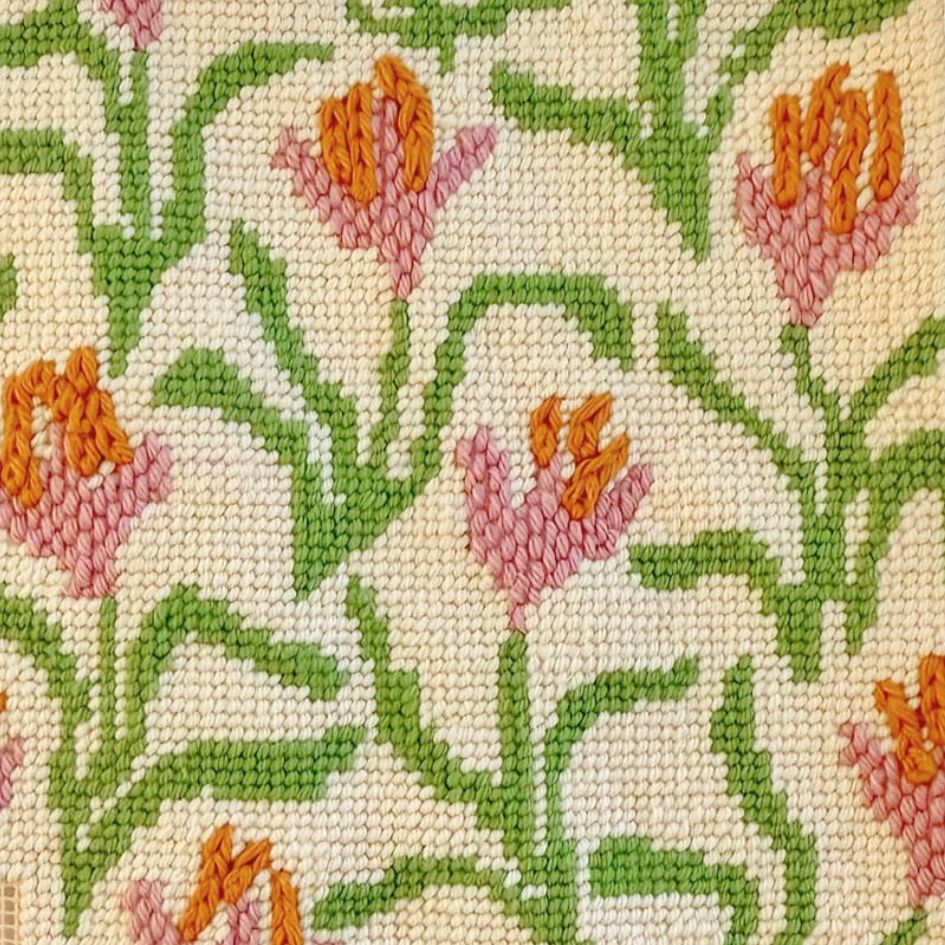 Dancing Blooms Sunglasses Case Needlepoint Kit - Stitch Guide