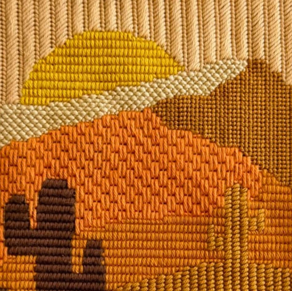 Gold Desert Needlepoint Kit - Stitch Guide