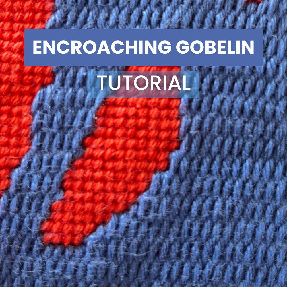 Gobelin Encroaching Slanted Stitch