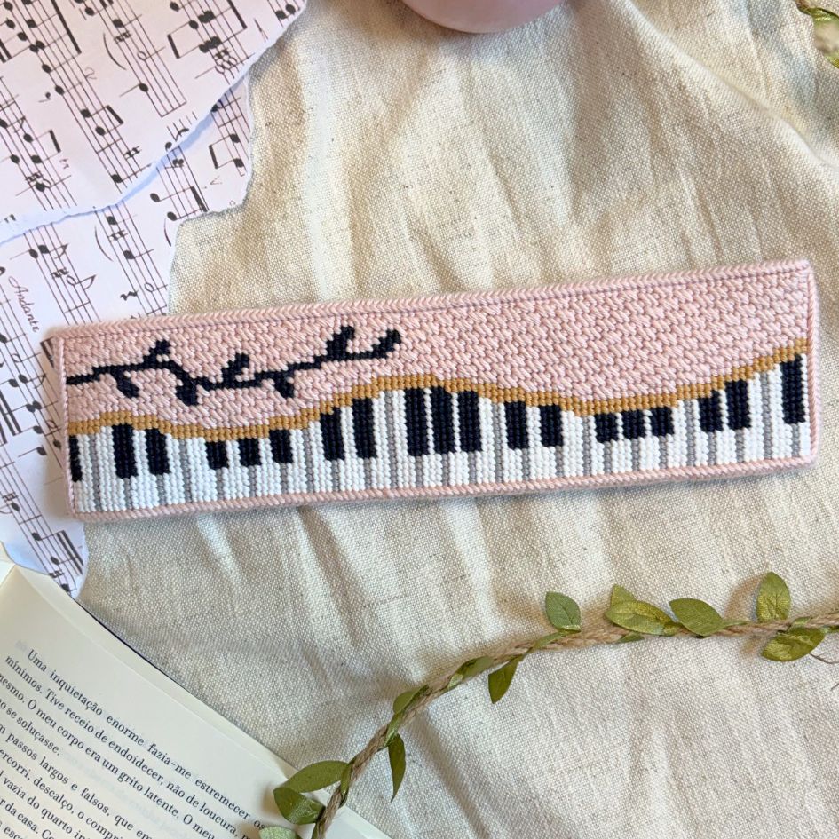 Piano-Forte Bookmark Needlepoint Kit - Stitch Guide