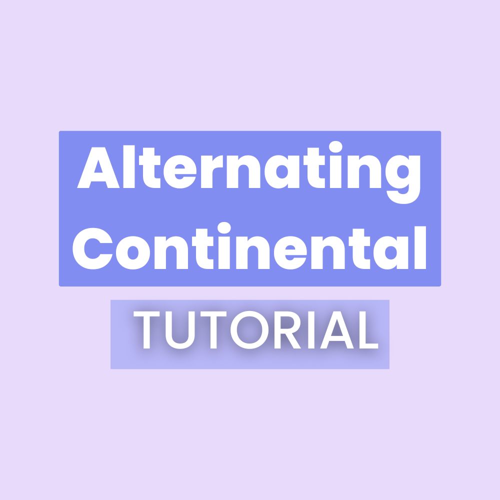 Alternating Continental Stitch