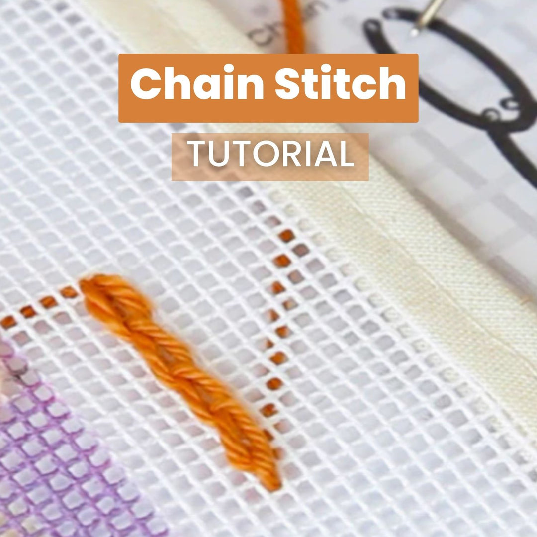 Chain Needlepoint Stitch Tutorial How To