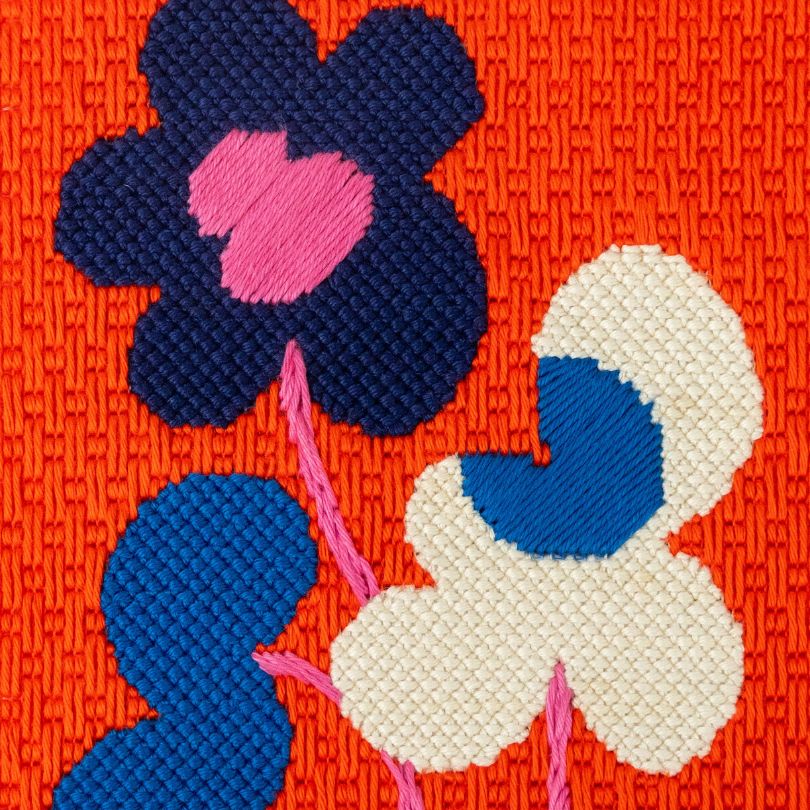 Mickebana Trio Needlepoint Kit - Stitch Guide