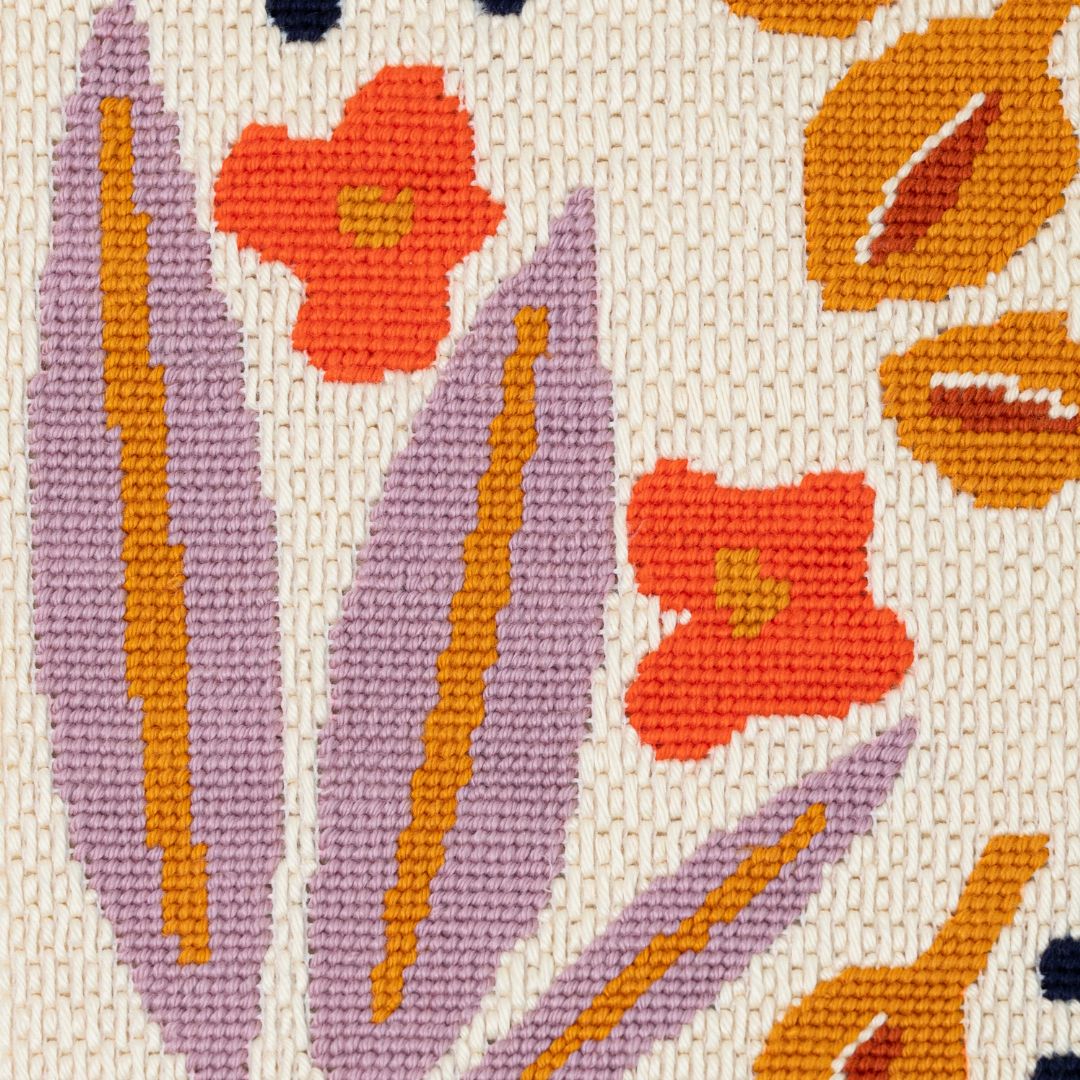 Paper Flowers Needlepoint Kit - Stitch Guide