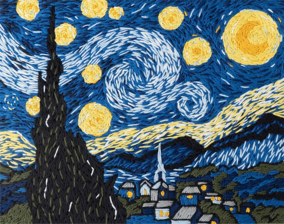 Van Gogh "Starry Night" Needlepoint Kit - Stitch Guide
