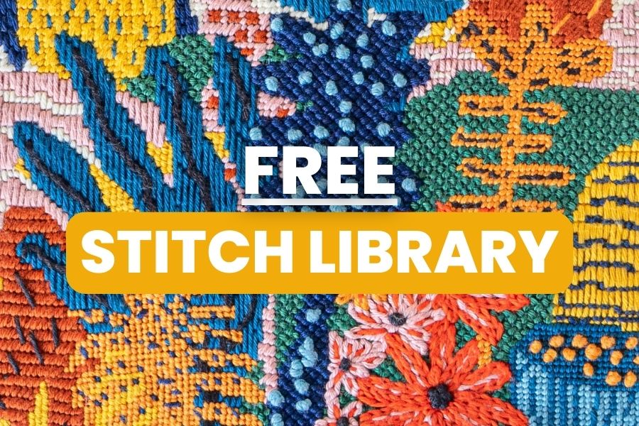 Welcome to our FREE Needlepoint Stitch Library