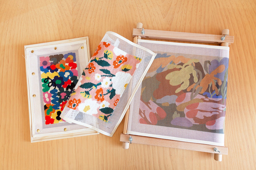 How to do Needlepoint with or without a frame Unwind Studio