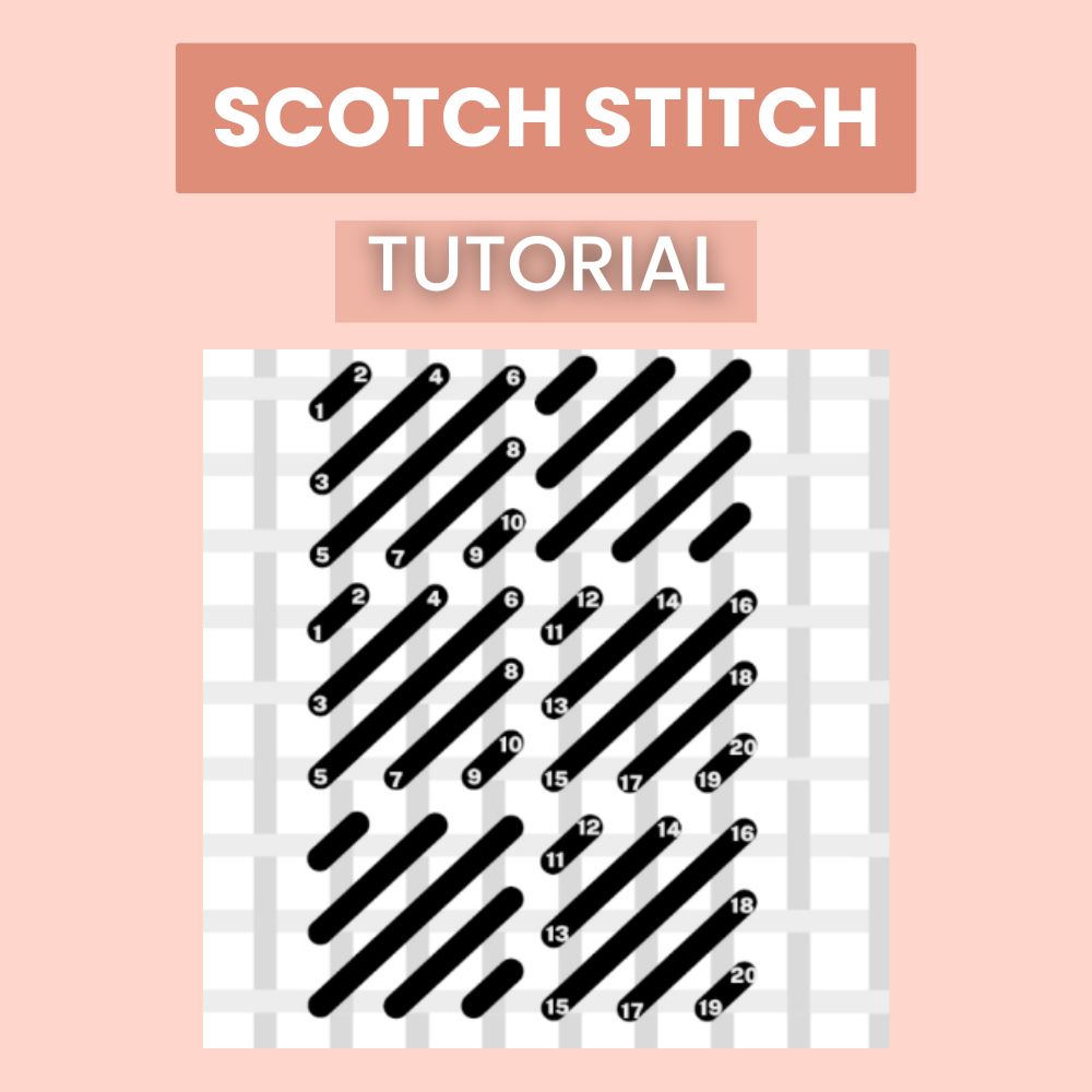 Scotch Stitch (plus Reversed Scotch Stitch)