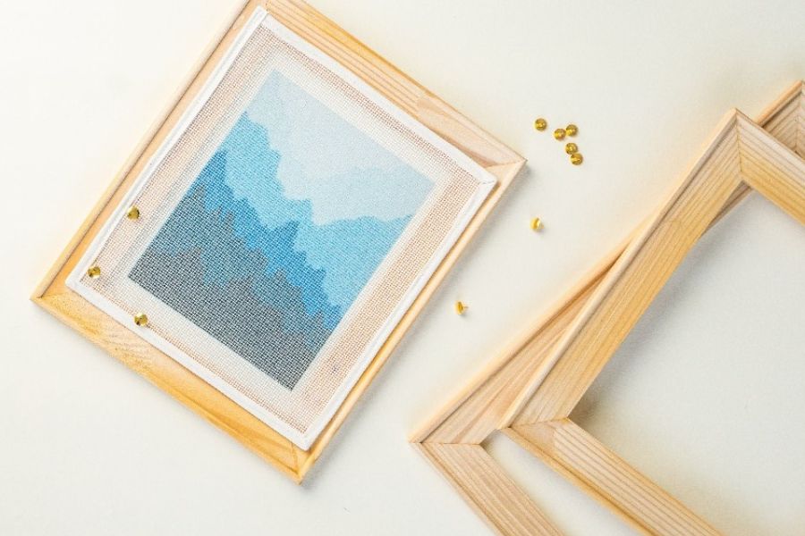 What size of stretcher bars/frames you need for Needlepoint
