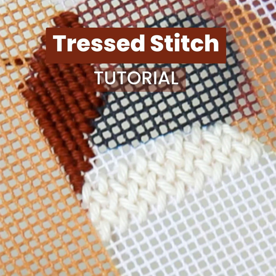 Tressed Needlepoint Stitch Tutorial How to do 