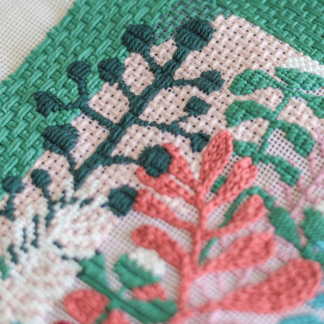Decorative needlepoint stitches