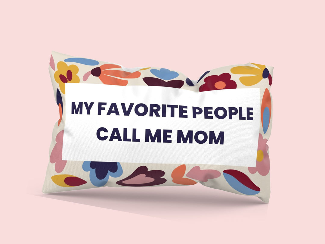My favorite people call me mom needlepoint pillow cushion kit