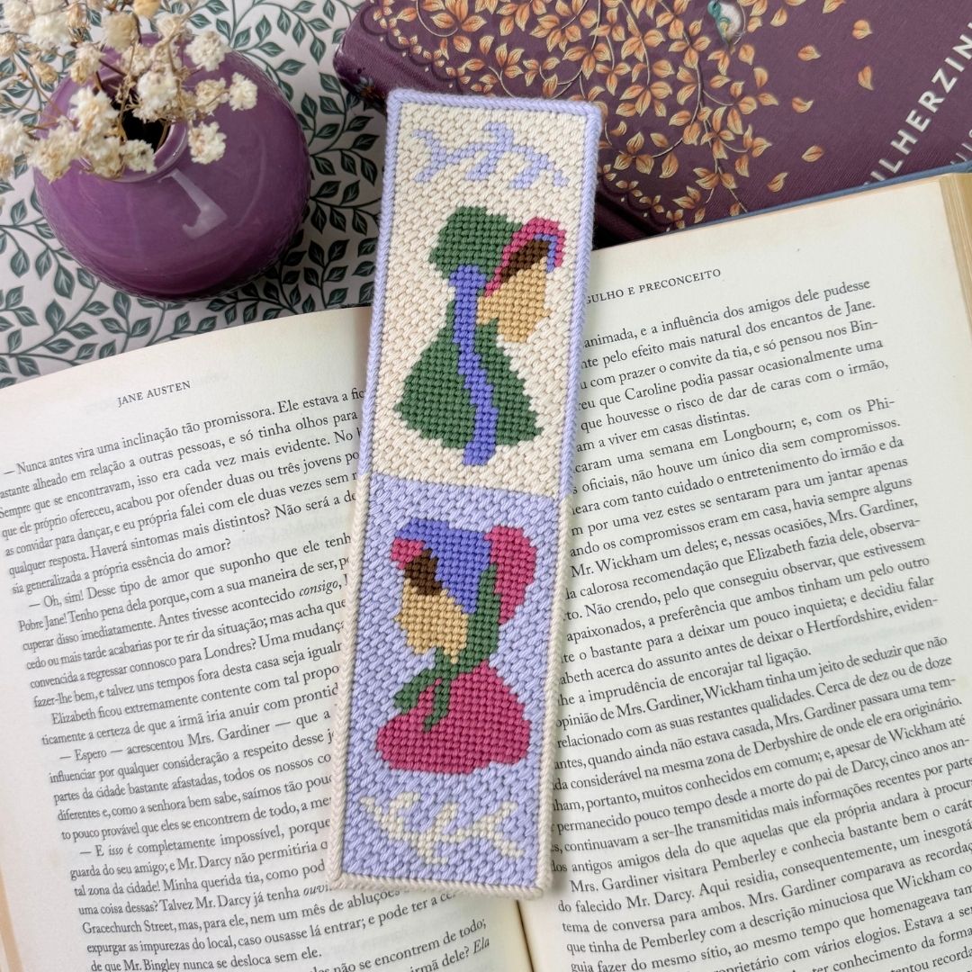 Sense & Sensibility Needlepoint Bookmark - Stitch Guide