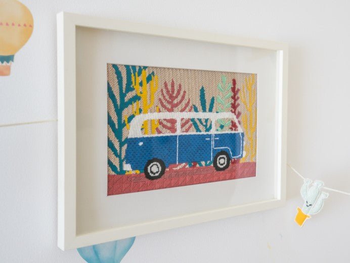 Travel Van Needlepoint Canvas Stitch Guide