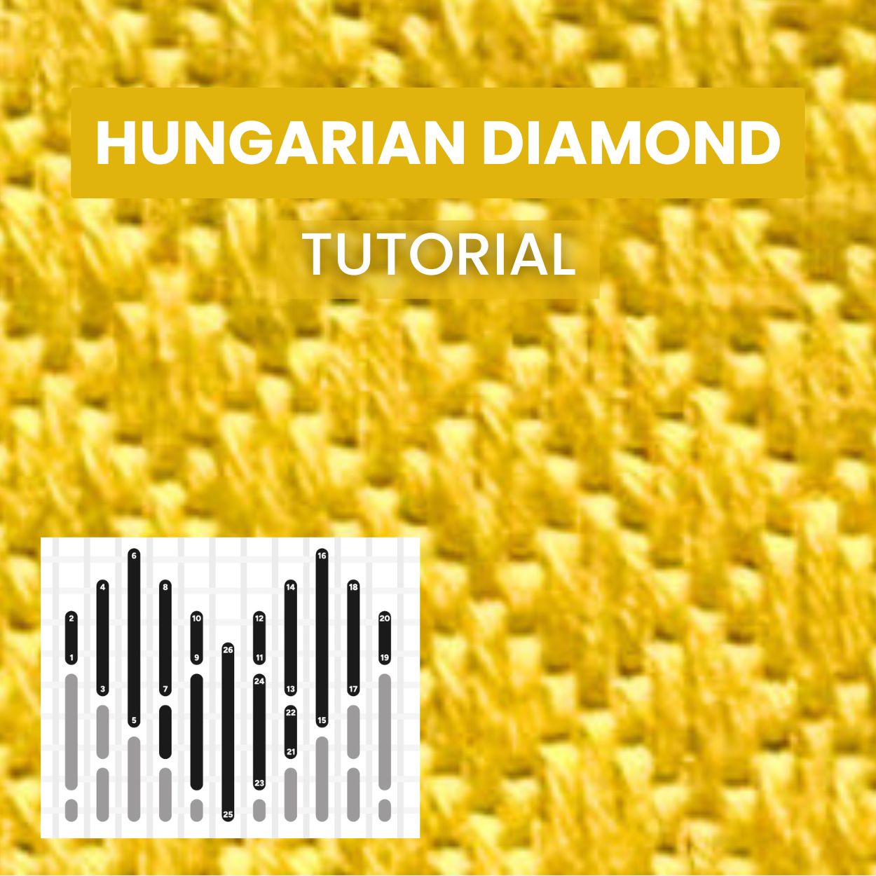 Hungarian Diamond Stitch - Needlepoint Tutorial – Unwind Studio