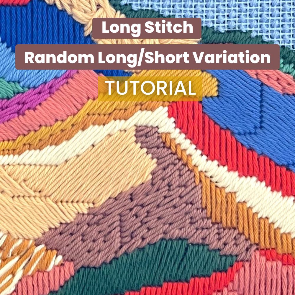 Long Stitch Variation: Random - Needlepoint Tutorial – Unwind Studio