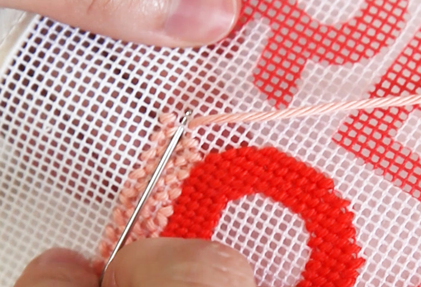 Scooping Thread All about needlepoint scooping – Unwind Studio