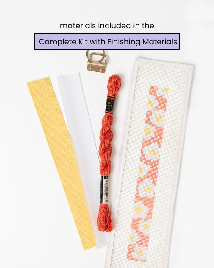 Daisies - Pink Key Fob Needlepoint Kit