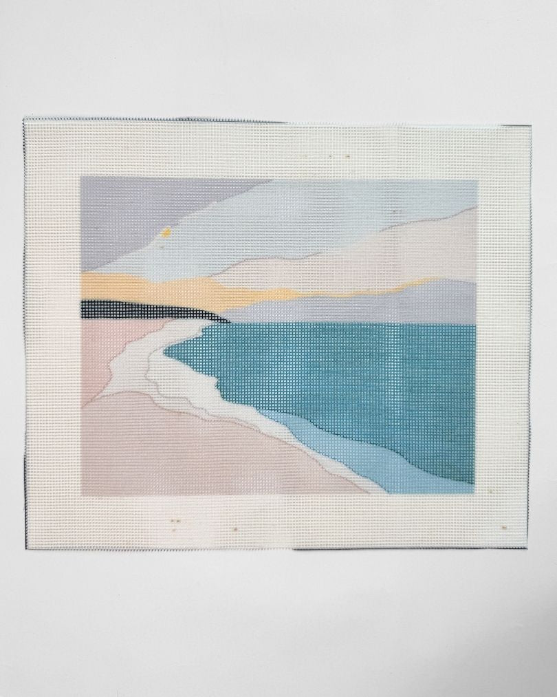 The Beach - Stained Faulty Canvas