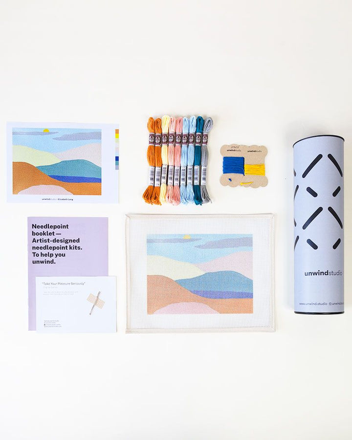 kit de canevas pour débutants - Montagnes paisibles
