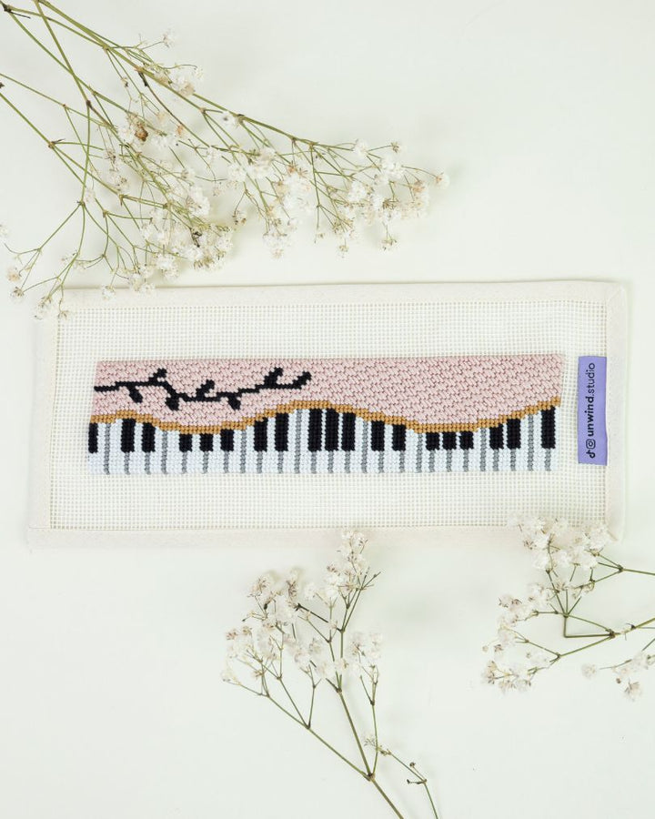 Piano Forte Bookmark Needlepoint Kit