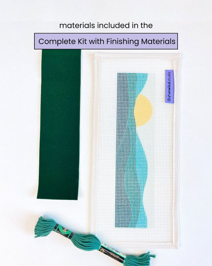 Green Mountains Bookmark Needlepoint Kit