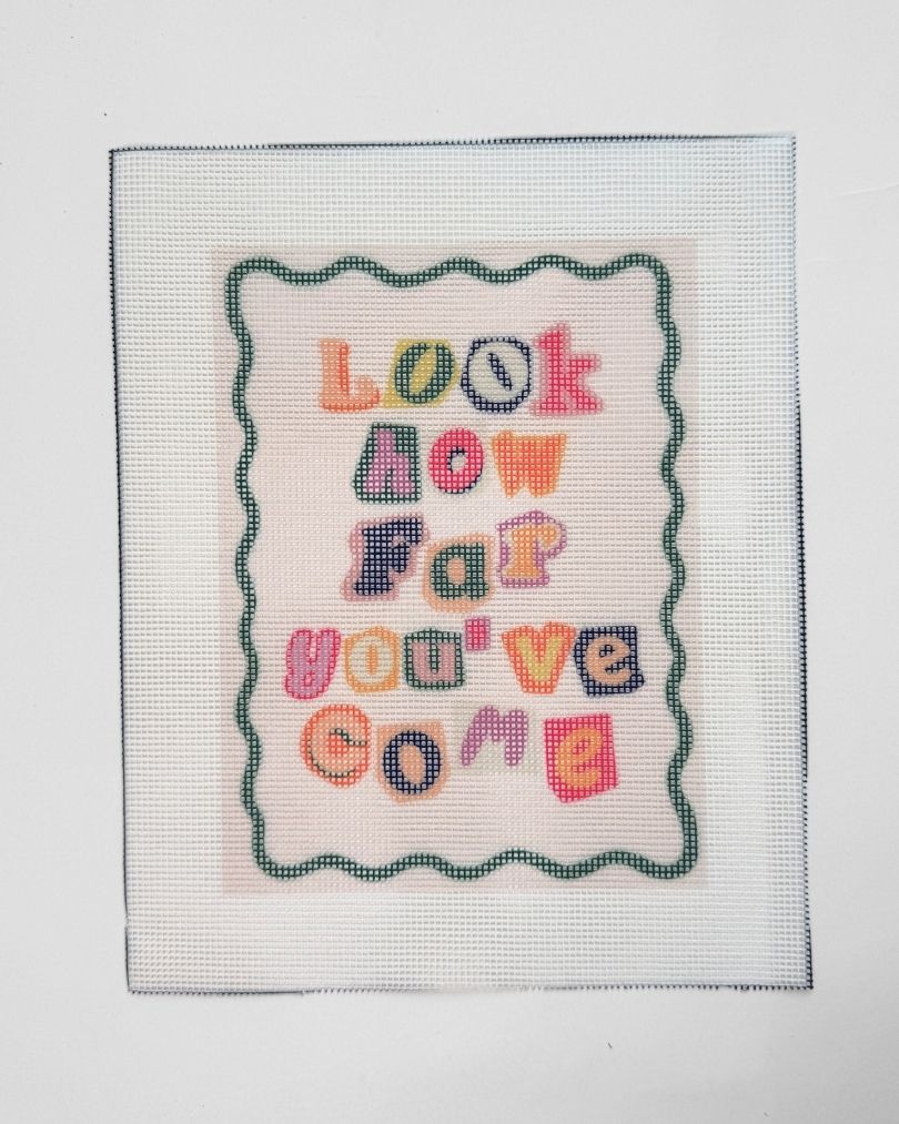 Look How Far You've Come - Misaligned Faulty Canvas
