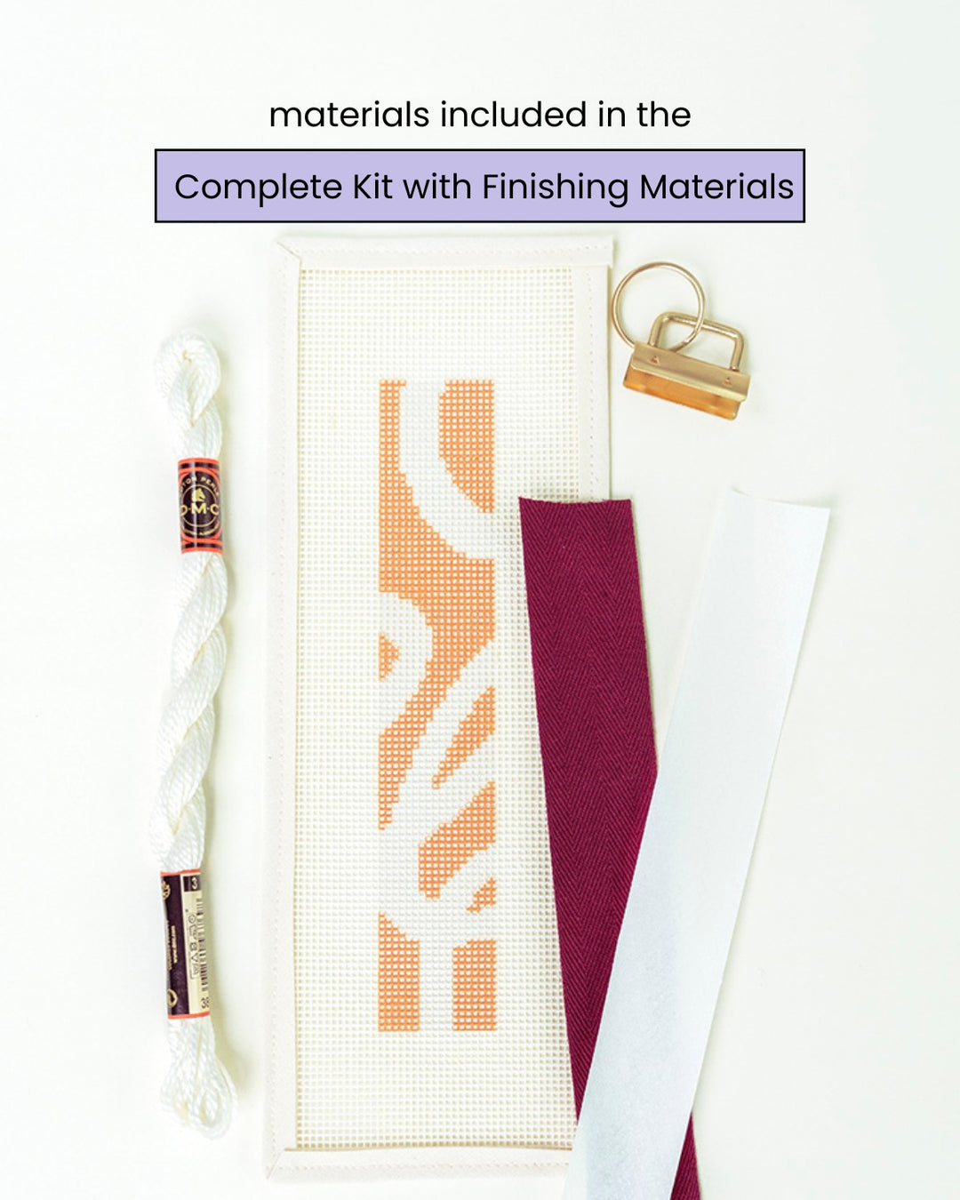 Honeycomb Key Fob Needlepoint Kit