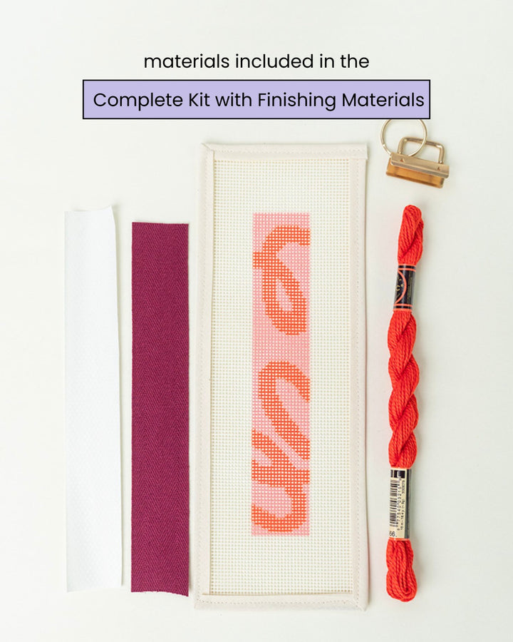 Heartbeat Key Fob Needlepoint Kit