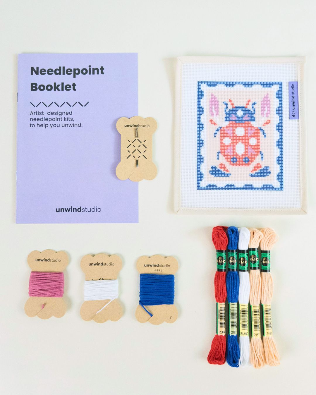 Ladybug Stamp Needlepoint Kit