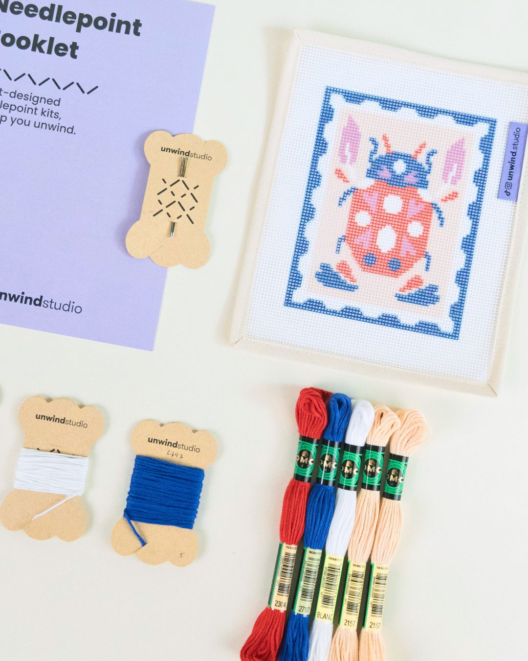 Ladybug Stamp Needlepoint Kit