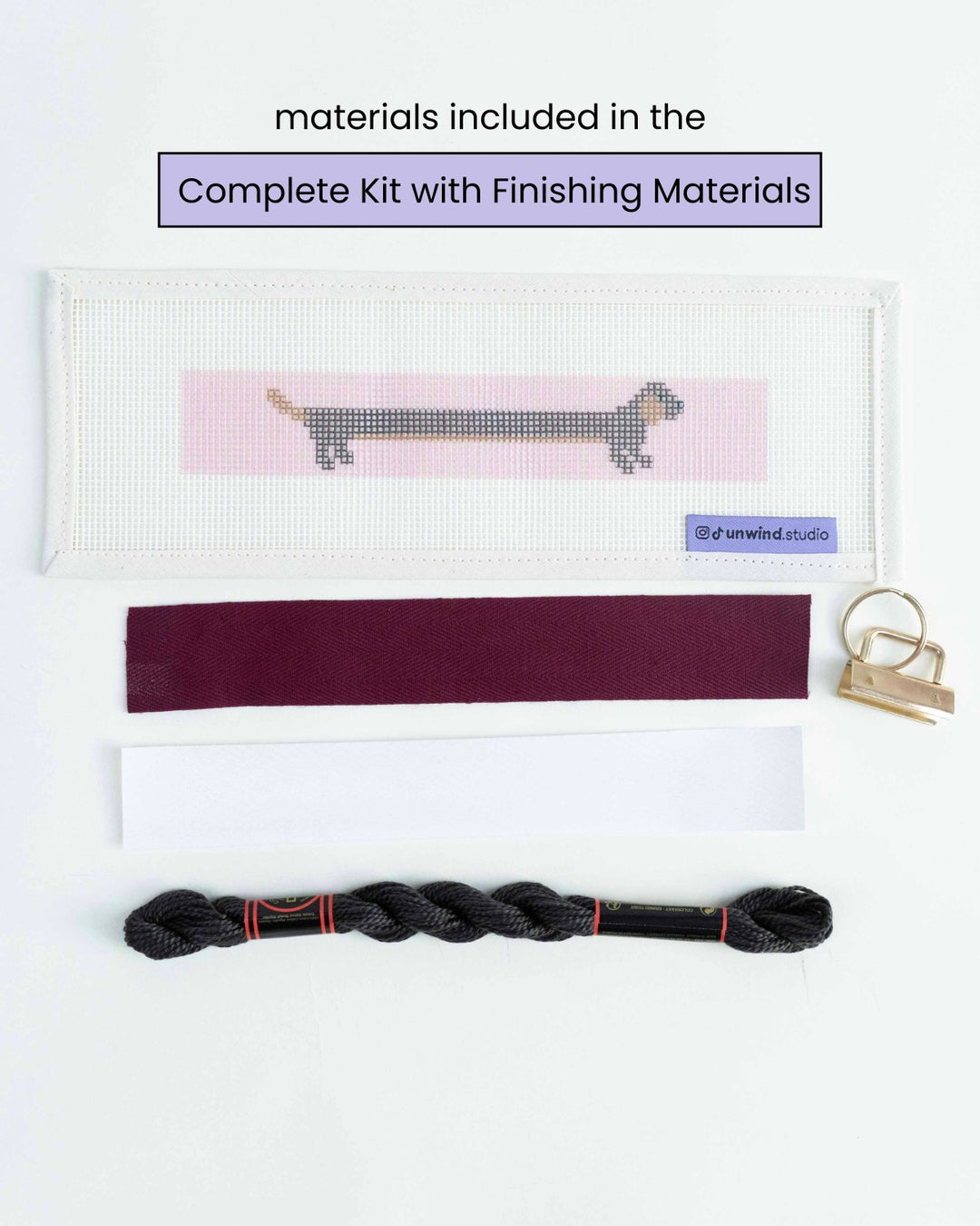 The Wi(e)nner Key Fob Needlepoint Kit