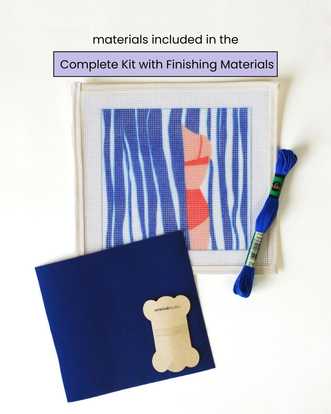 Marinière Sunglasses Case Needlepoint Embroidery Kit