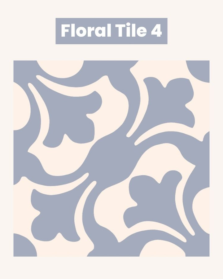 Floral Tiles Needlepoint Chart - Digital Download